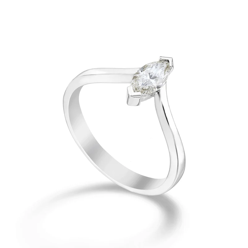 Golay anello solitario diam marquise gambo liscio 0,50ct ASLMQ003DI50-23348110052
