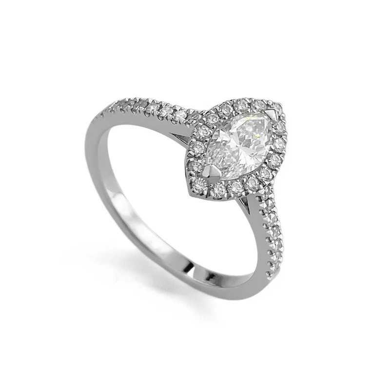 Golay anello cen. marquise 0,75ct contorno diamanti ASLMQ001DI1-26142110219