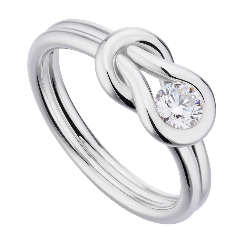 World Diamond Group anello fm encordia nodo liscio ct.0,40-0,49 ASLFM011DI5-19077110044