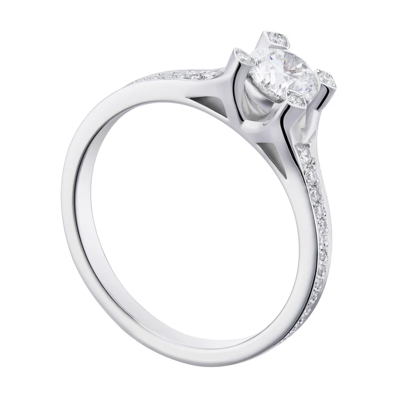 World Diamond Group anello fm griffes incas. gambo pave' ct.0,62-0,71 ASLCFM006CDI6-19088110005