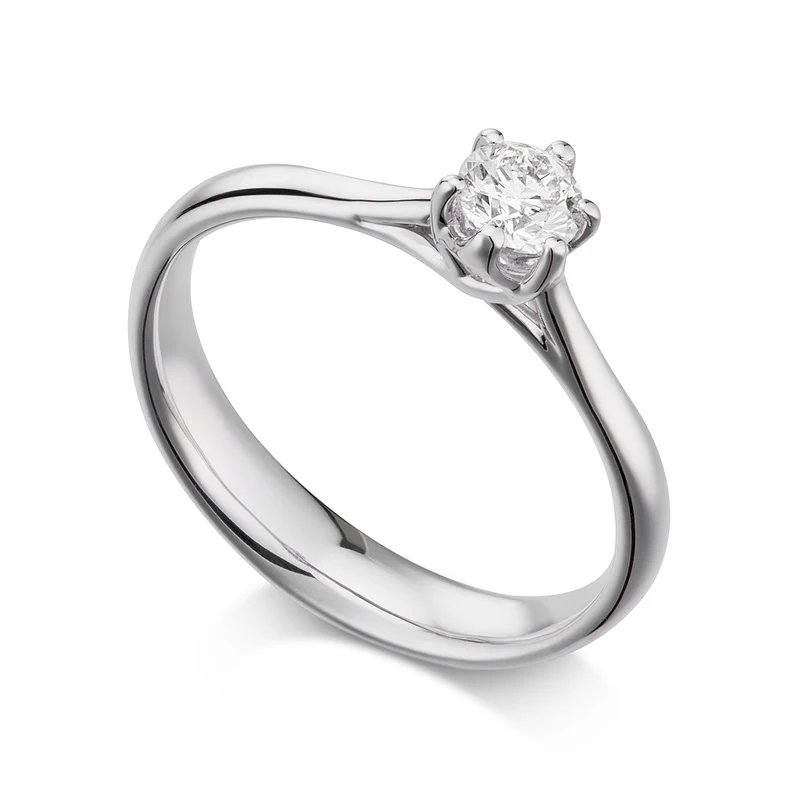 World Diamond Group anello solitario con 6 griffes ASL040DI-26064110080