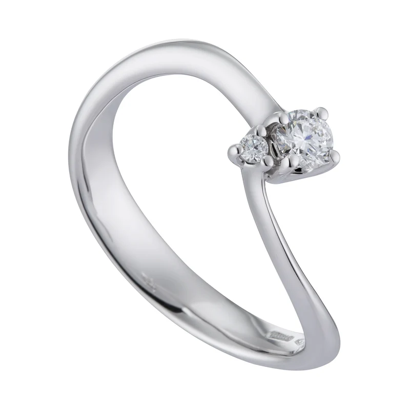 World Diamond Group anello solitario doppio diamantino ASL023DI1-17264110036