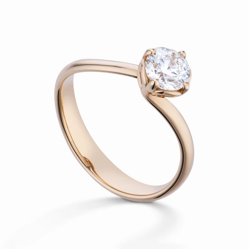 World Diamond Group solitario rugiada oro rosa ASL006RWDI-16307110289