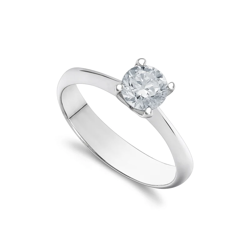 Golay anello solitario con 4 griffes tonde ASL001WDI1A-26131110073