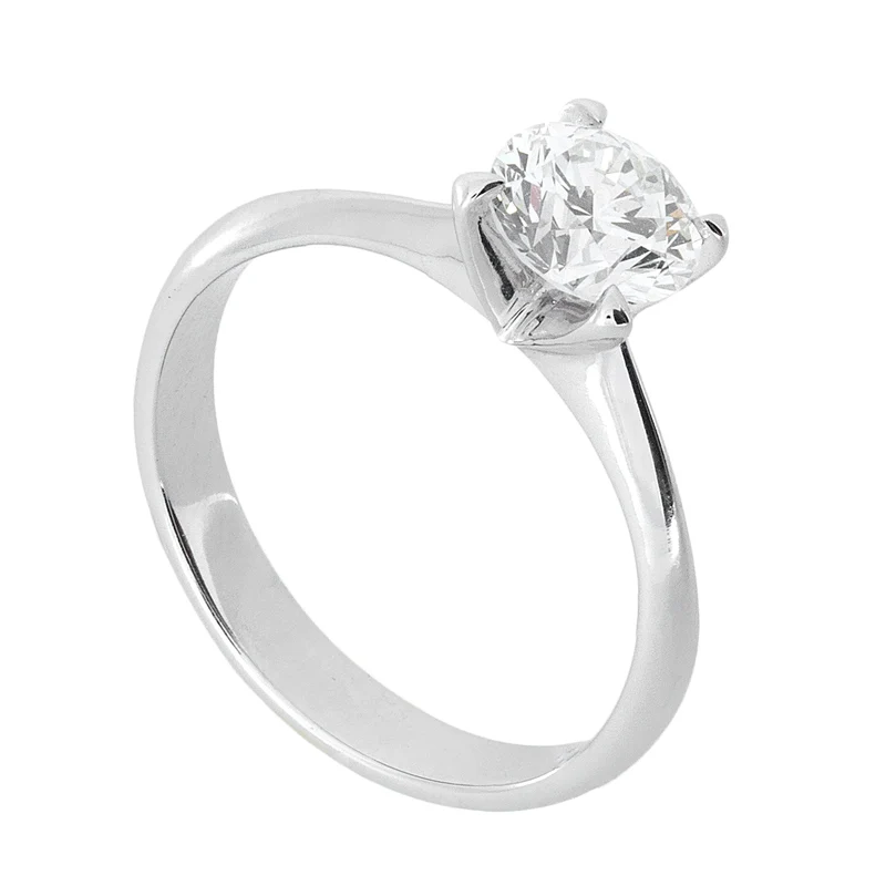 Golay anello solitario con 4 griffes triangolari ASL001WDI-26098110140