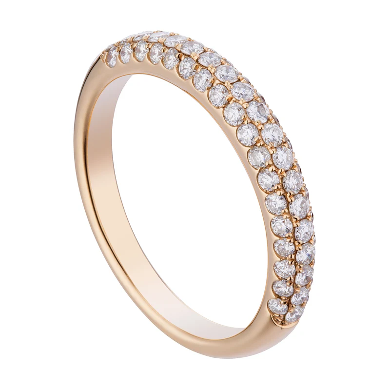 Golay veretta 1/2 giro pave oro rosa ARTRM0628R-10246000027