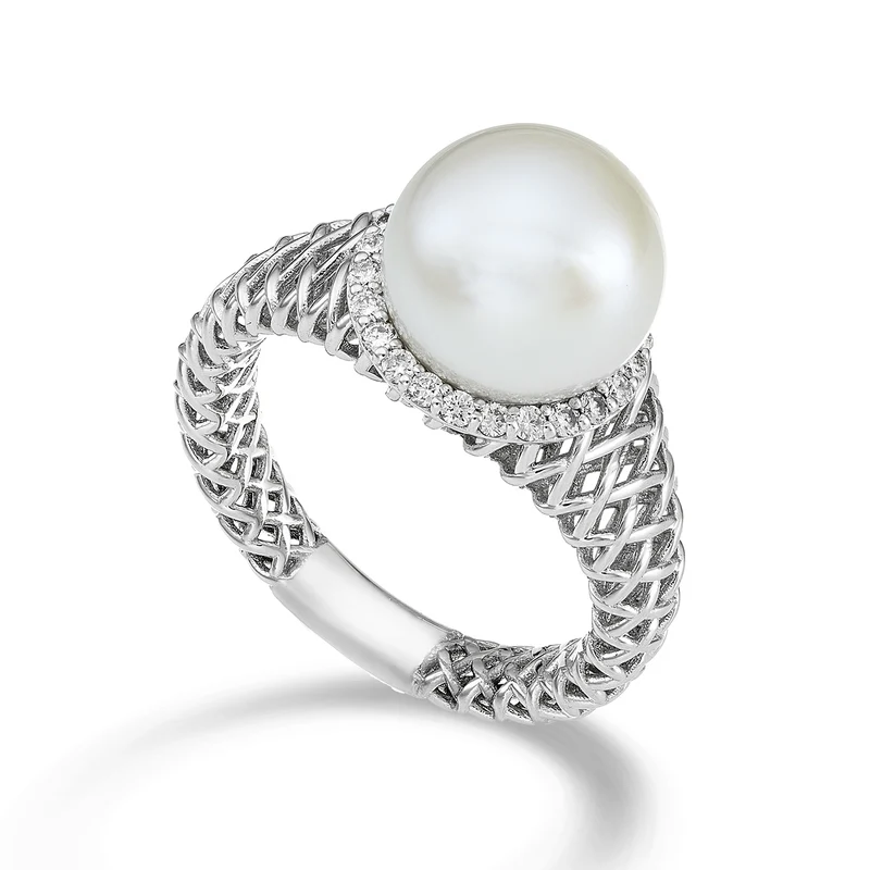 Golay an 18k a rete con diam e perla fw 10-10,5 ct.0,22 ARPEC01DIFABI100