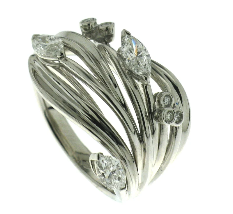 Golay anello ulivo 2 mis platino ARA15501-11248000004