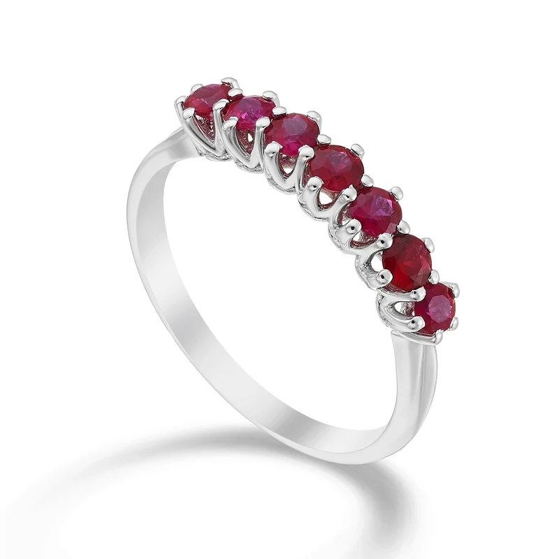 Golay anello riviera lineare 7 rubini tot ct. 0,68 AR7L046RU056-23053110014