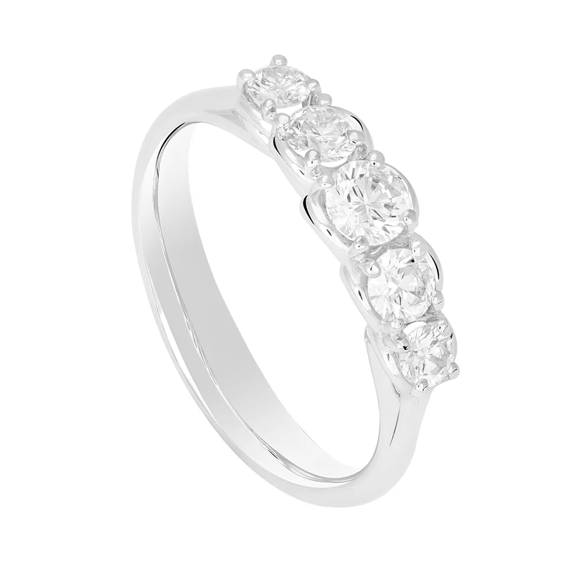 Golay anello riviera 5 pietre scalare ct 0,65 AR5S024070DI-22125110007