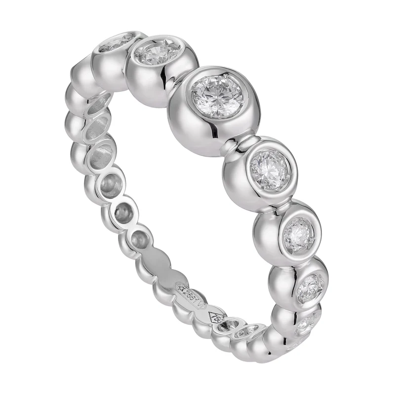 Golay anello riviera a scalare castone a cipollina AR13S020DI2-18151110078