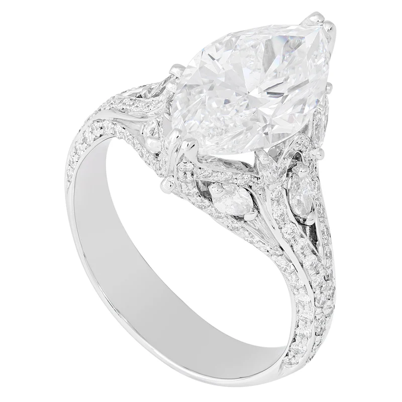 Golay anello con diamante taglio marquise ct. 3,08 APU148DI-19092000037