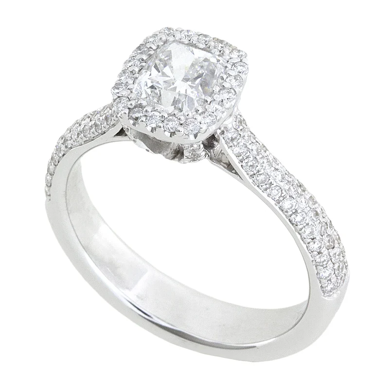 Golay solitario 0,90 ct cushion APU006090WDI-15215110003
