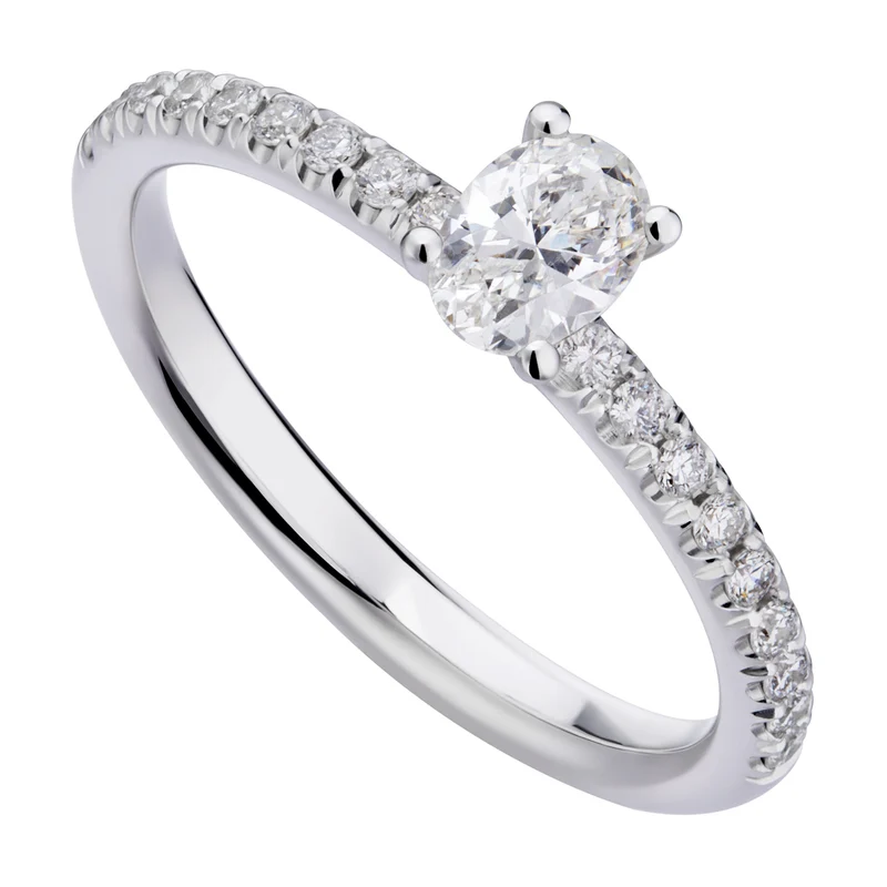 Golay anello solitario con ovale AOVC016DI15-22102000037