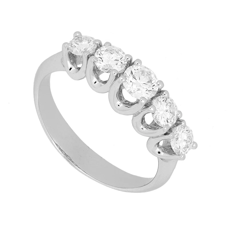 World Diamond Group anello riviera scalare 5 pietre ct.1,00 ANE3006-100-20007110021