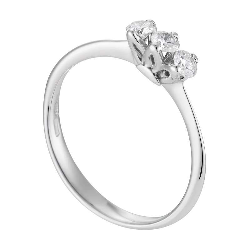 Golay anello trilogy in oro collezione light 02 con diam ANDMATL02-14018110048