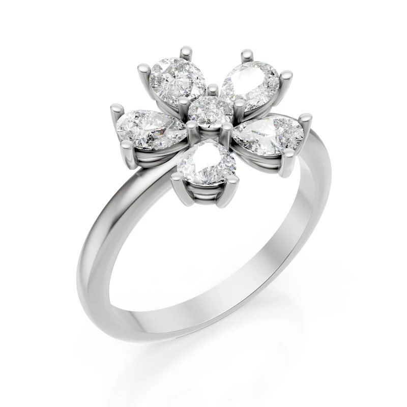 Golay anello fiore cinque gocce diamante 0,20ct bianco AMP568D020B-24303110055