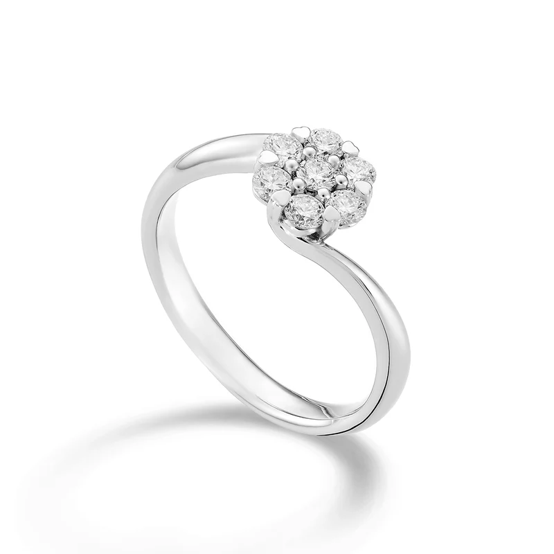 World Diamond Group anello valentino multipietra con diamanti 0,40 ct. AM002D040-22354110012