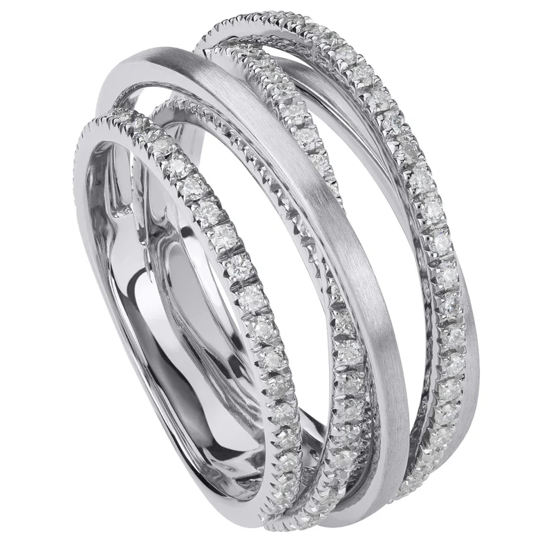 Golay anello fascia a fili pave diamanti APV020DI1-18016110004
