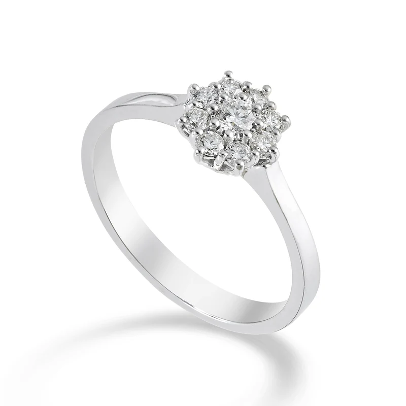 World Diamond Group anello pave' a stella diamante centrale ct. 0,08 APV012DI1-22339110025