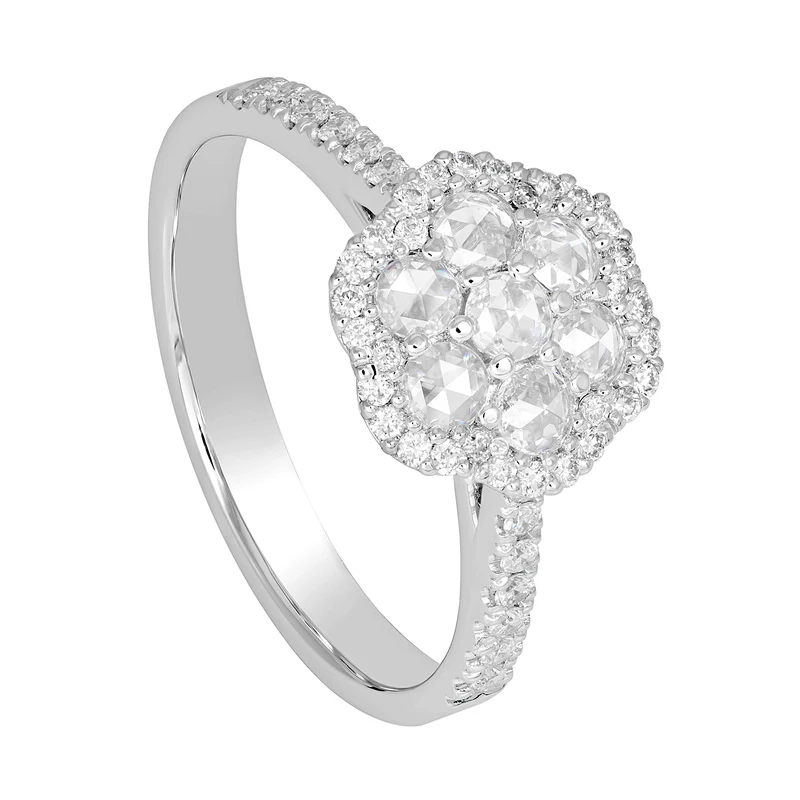 Golay anello rosecut fiorellino con contorno APV007DI-20216000004