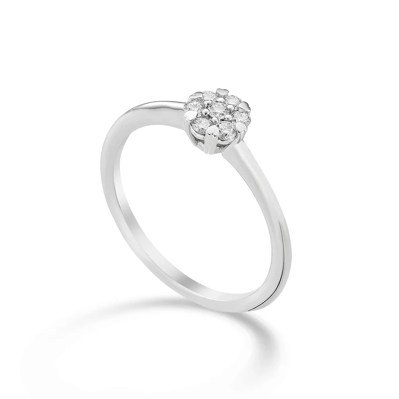 World Diamond Group anello multipietra 7 pietre tot ct. 0,28 AM001D030-23009110037