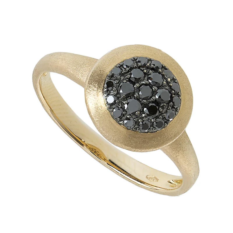 Golay anello pave' con diamanti black AKT173413N-12200110018
