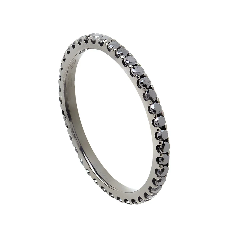 Golay anello eternity black AIM003N