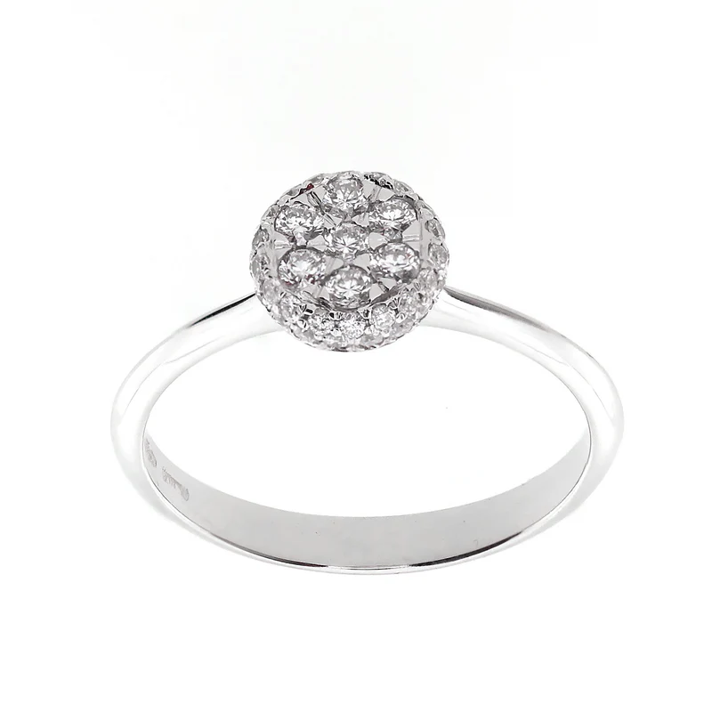 Golay anello pave' white AGIB03-17307110100