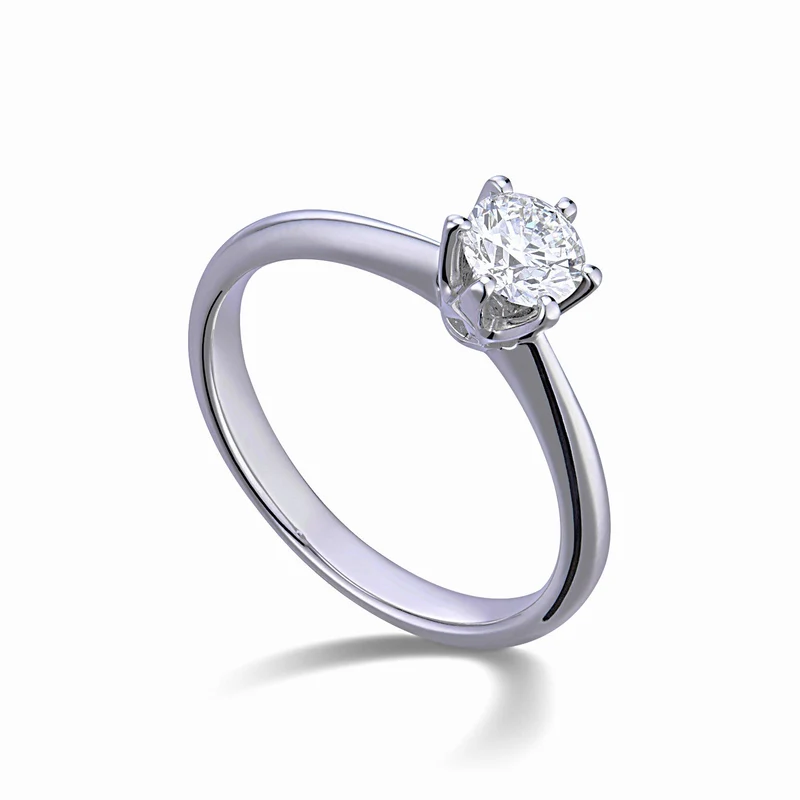 World Diamond Group anello solitario 6 punte in platino AGI1830PT-25169110152