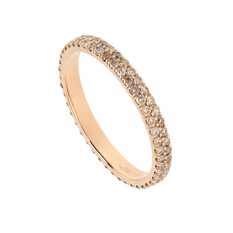 Golay anello eternity pave' diamanti brown AFP1206BW-17171110057