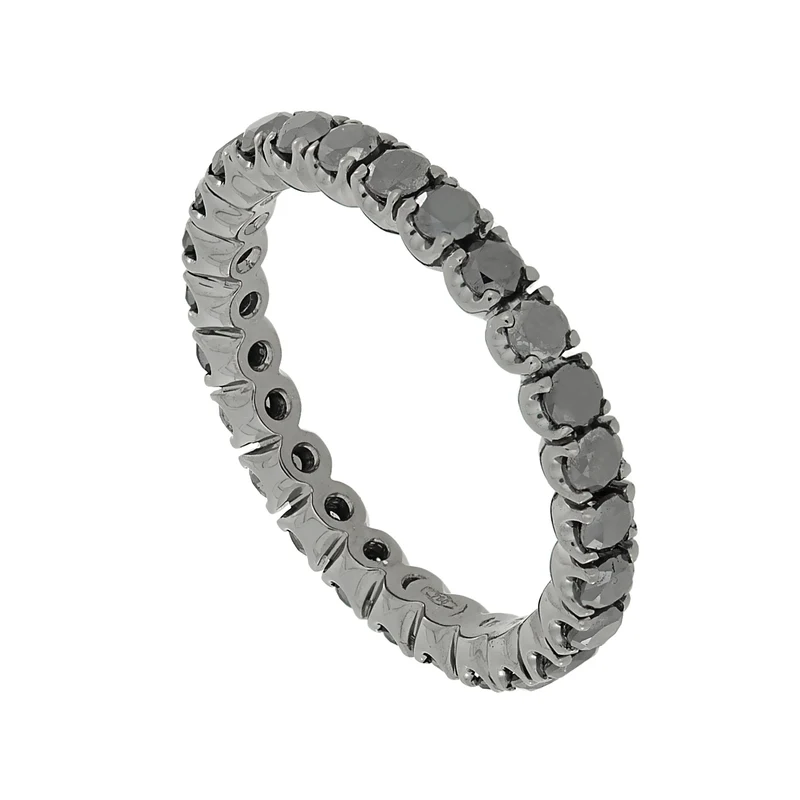Golay anello girodito lineare diamanti neri AFP1201N-15040110008