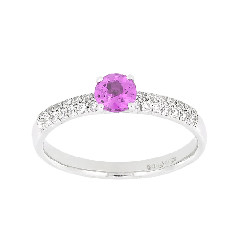 Golay anello pave' diamanti + zaf rosa AFP1170DIPS-21279110061