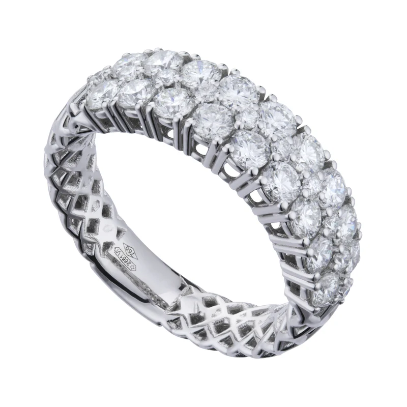 Golay anello fascia mezzo giro con diamanti AFMG009DI2-21259110088