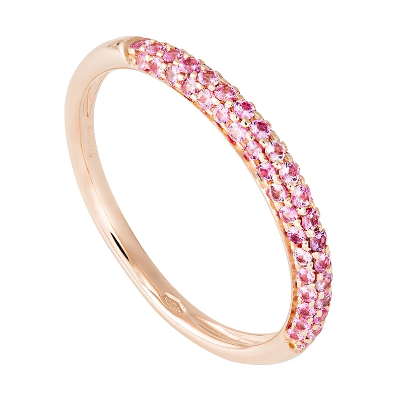 Golay anello eternity 1/2giro pave' zaffiri pink ct.0,36 AFMG007ZP-18333000034