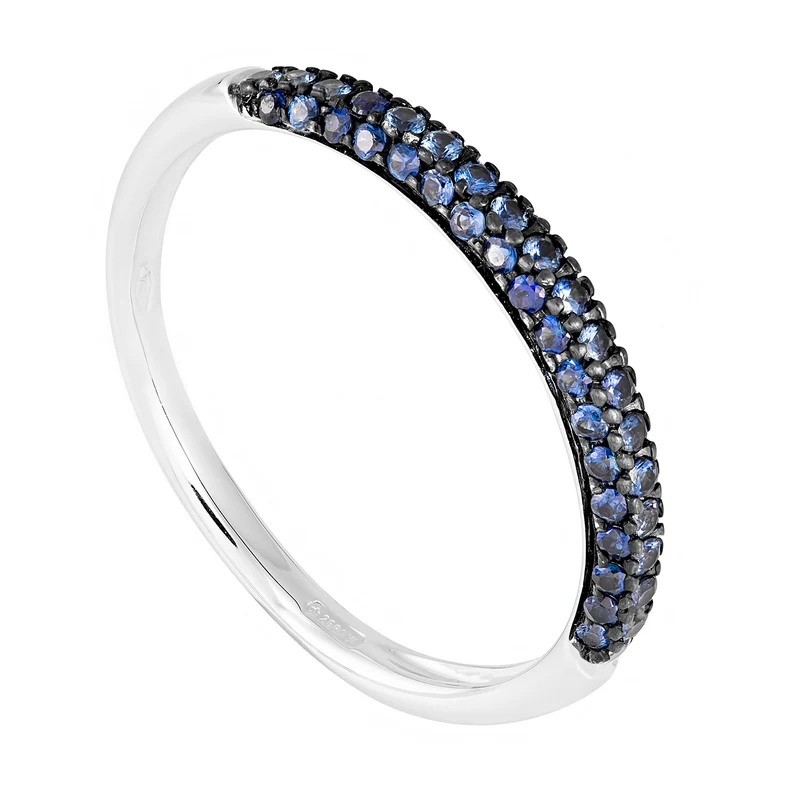 Golay anello eternity 1/2giro pave' zaffiri blu ct.0,36 AFMG007ZB-18333000035