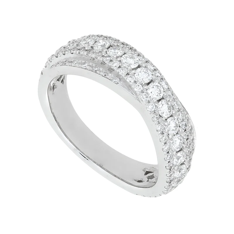 Golay anello fascia binario mezzo giro diamanti AFMG003WDI-22125110018