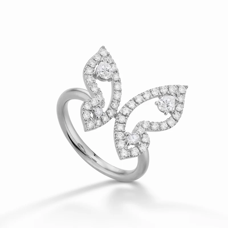 Golay anello mariposa piccolo farfalla in diamanti AFFA009DI-22259110067
