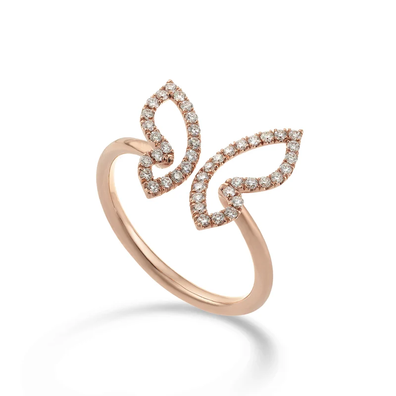 Golay anello mariposa con farfalla media e diamanti AFFA002DI-22182110066