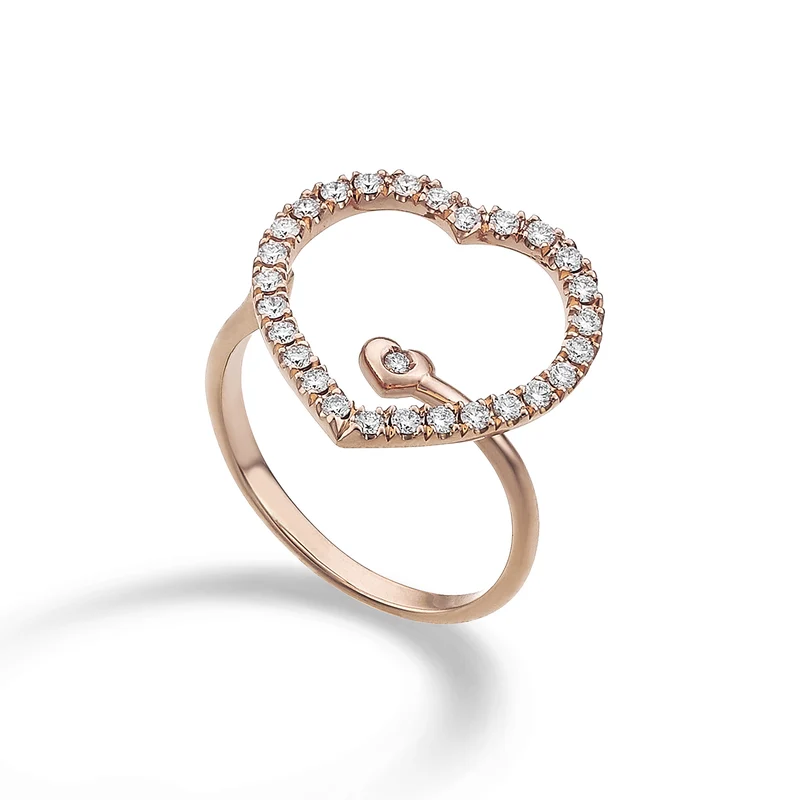 Golay anello amami cuore grande diamanti e brillantino AFCU001DI1-22119110011