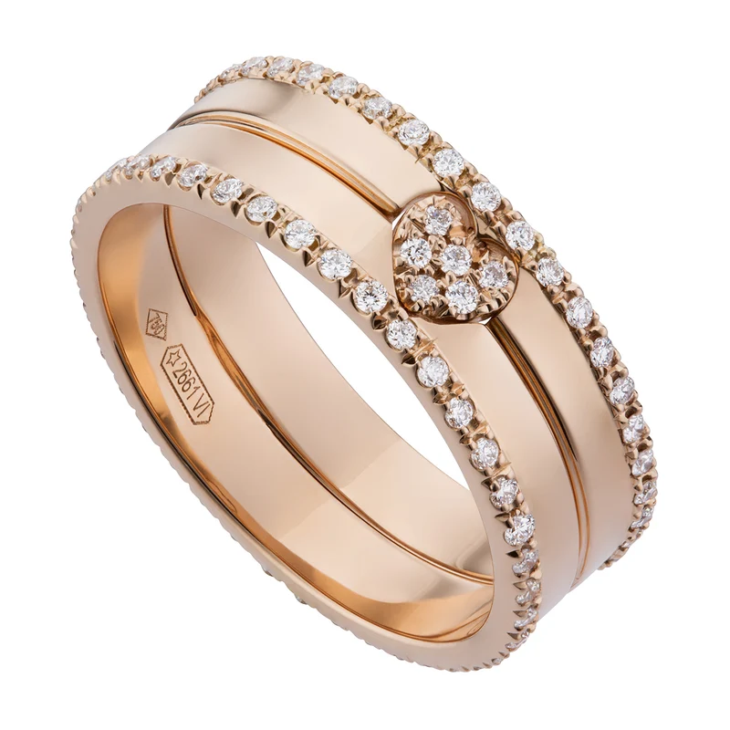 Golay anello amami fascia cuore diamanti tot ct. 0,46 AFC006DI-19010110016