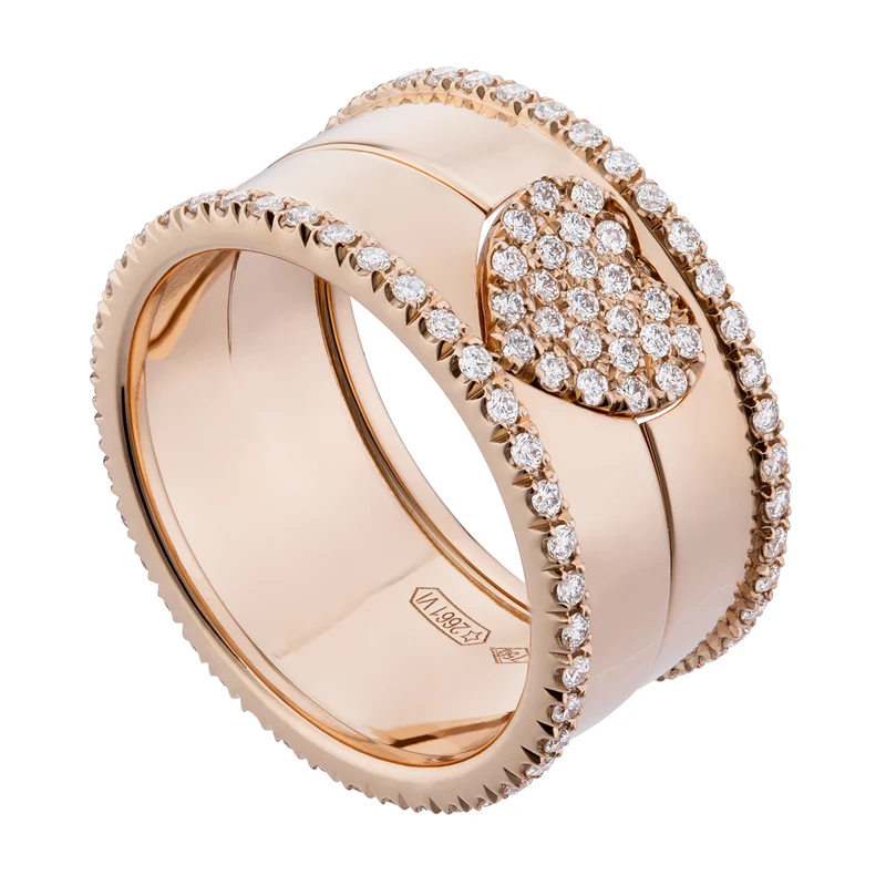 Golay anello amami fascia cuore diamanti tot ct. 0,66 AFC005DI-19010110015