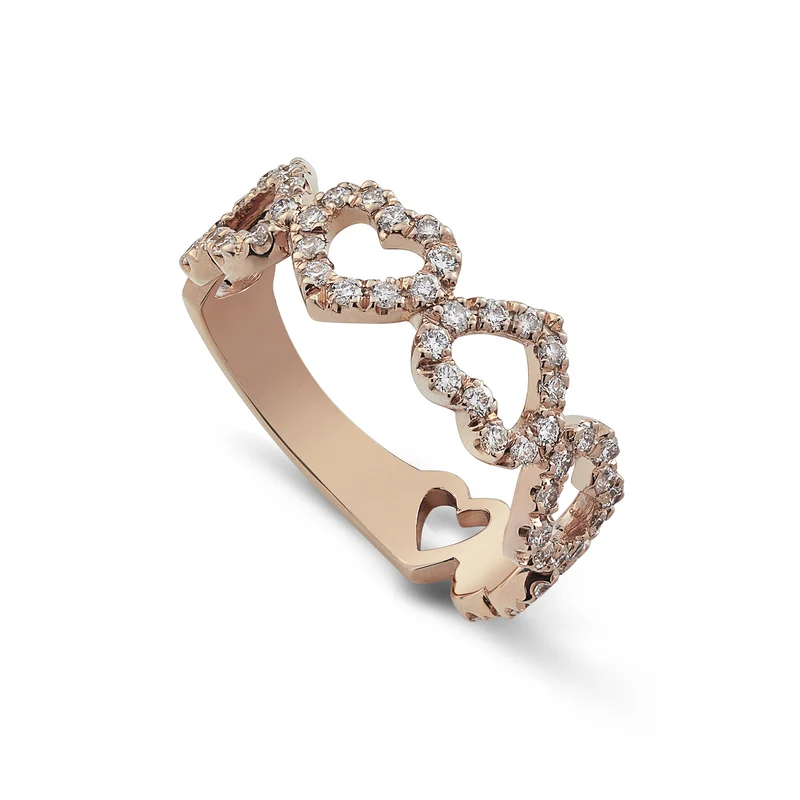 Golay anello amami 7 cuori diamanti ct. 0,55 AF7CU014DI-22164110017