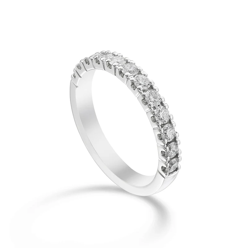 Golay anello mezzogiro lineare oro bianco ct. 0,72 AETMG022DI072B-25314110224