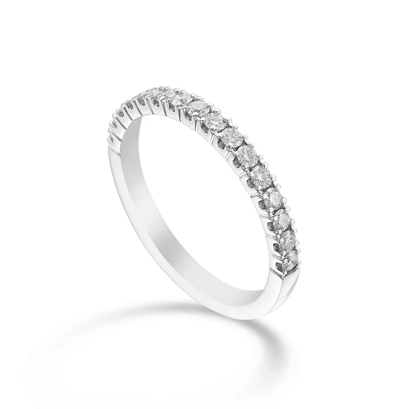 Golay anello mezzogiro lineare oro bianco ct. 0,40 AETMG022DI040B-23249110037