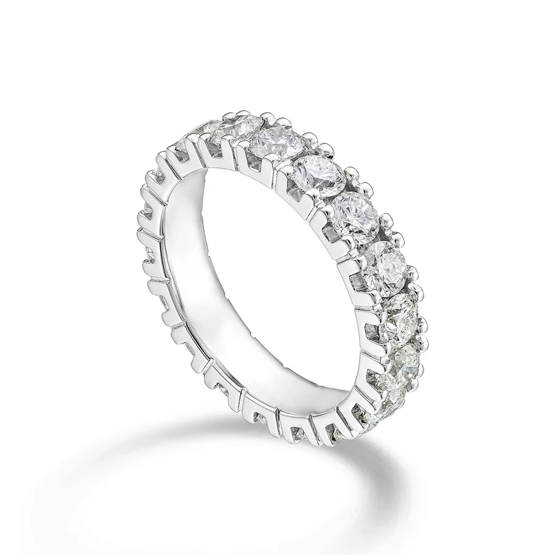 Golay anello girodito lineare oro bianco AETL022DI200B-23164110068