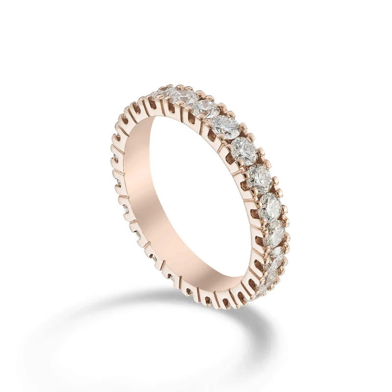 Golay anello girodito lineare oro rosa AETL022DI152R-23164110063