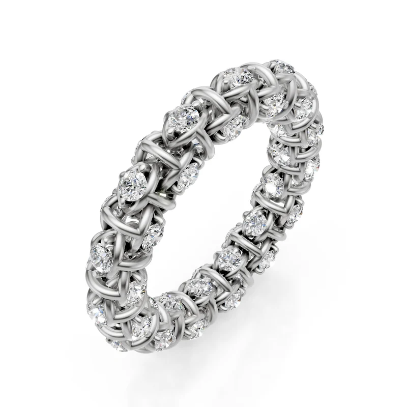 Golay anello girodito maglia morbida diamanti oro bianco AETD540D0017B-11-24345110097