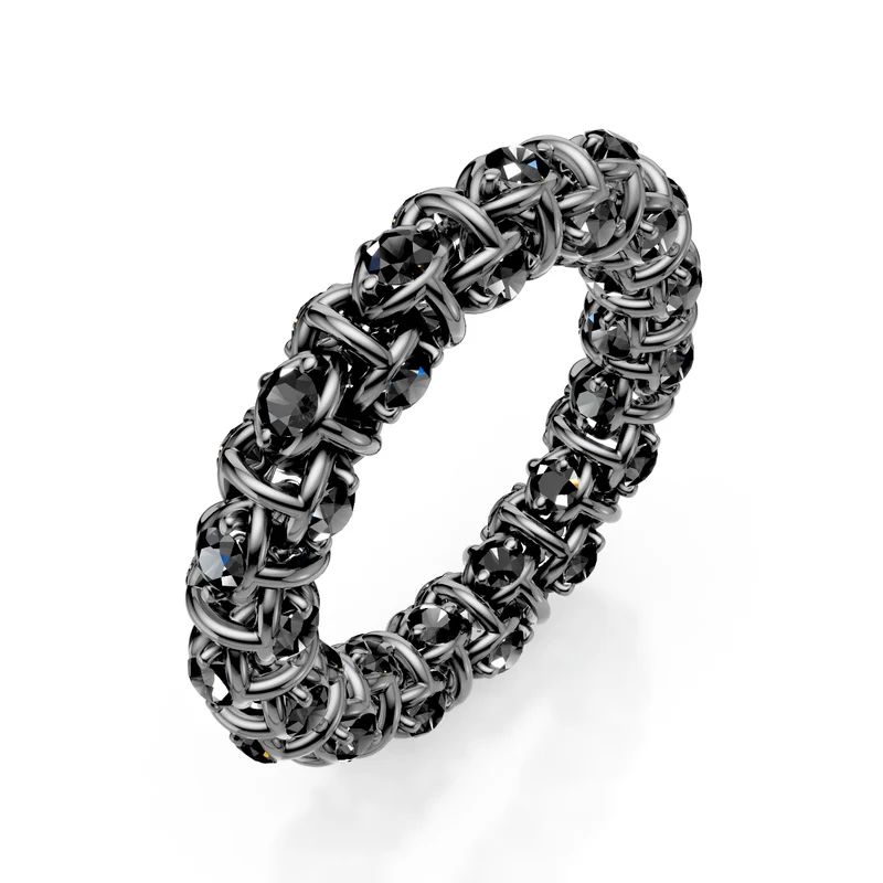 Golay anello girodito maglia morbida d. black oro nero AETD540BK0017N-14-24316110092