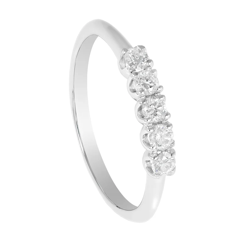 Golay anello riviera lineare 5 pietre ct.0,20 AFP1513020-22355110021